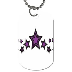 Star Purple Space Dog Tag (One Side)