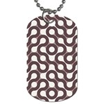 Seamless Geometric Circle Dog Tag (Two Sides) Front