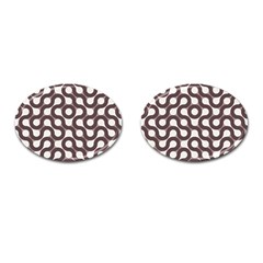 Seamless Geometric Circle Cufflinks (oval)