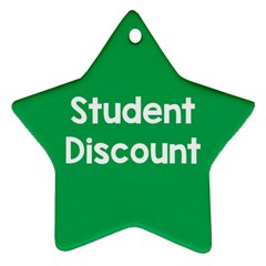 Student Discound Sale Green Ornament (Star)