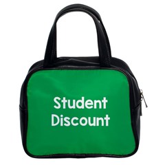 Student Discound Sale Green Classic Handbags (2 Sides)