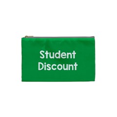 Student Discound Sale Green Cosmetic Bag (Small) 