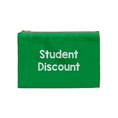 Student Discound Sale Green Cosmetic Bag (Medium) 