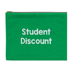 Student Discound Sale Green Cosmetic Bag (XL)