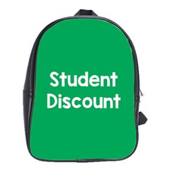 Student Discound Sale Green School Bags(Large) 