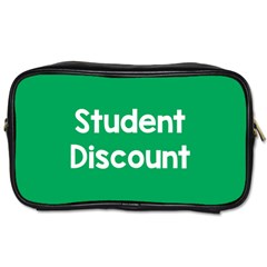 Student Discound Sale Green Toiletries Bags 2-Side