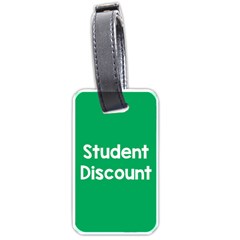 Student Discound Sale Green Luggage Tags (One Side) 