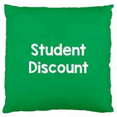 Student Discound Sale Green Large Cushion Case (One Side)