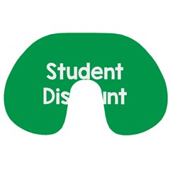 Student Discound Sale Green Travel Neck Pillows by Mariart