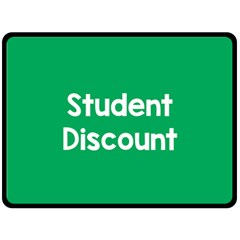 Student Discound Sale Green Double Sided Fleece Blanket (large)  by Mariart