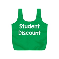 Student Discound Sale Green Full Print Recycle Bags (S) 