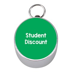 Student Discound Sale Green Mini Silver Compasses