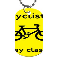 Stay Classy Bike Cyclists Sport Dog Tag (two Sides)