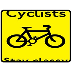 Stay Classy Bike Cyclists Sport Fleece Blanket (large) 