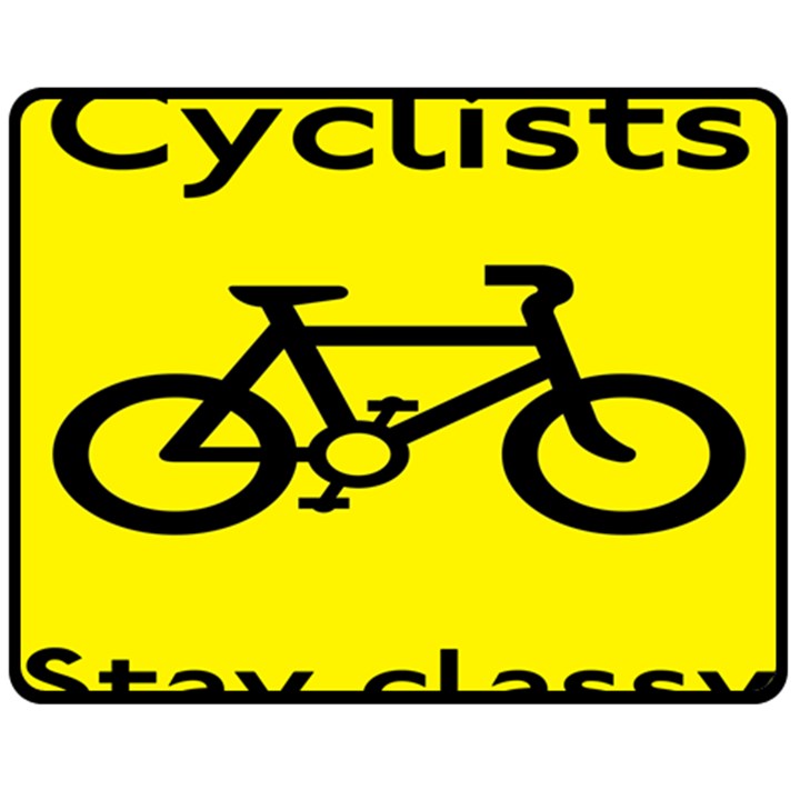 Stay Classy Bike Cyclists Sport Fleece Blanket (Medium) 