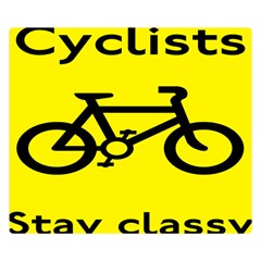 Stay Classy Bike Cyclists Sport Double Sided Flano Blanket (small)  by Mariart