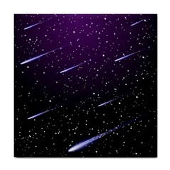 Starry Night Sky Meteor Stock Vectors Clipart Illustrations Tile Coasters