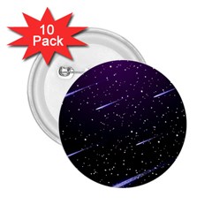 Starry Night Sky Meteor Stock Vectors Clipart Illustrations 2.25  Buttons (10 pack) 