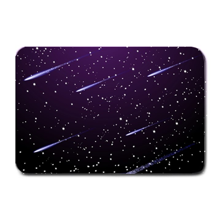 Starry Night Sky Meteor Stock Vectors Clipart Illustrations Plate Mats