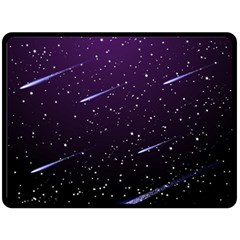 Starry Night Sky Meteor Stock Vectors Clipart Illustrations Fleece Blanket (large) 