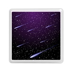 Starry Night Sky Meteor Stock Vectors Clipart Illustrations Memory Card Reader (Square) 