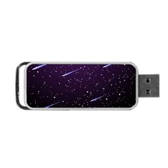 Starry Night Sky Meteor Stock Vectors Clipart Illustrations Portable USB Flash (One Side)