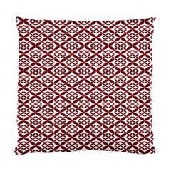 Pattern Kawung Star Line Plaid Flower Floral Red Standard Cushion Case (two Sides)