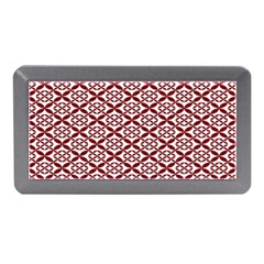 Pattern Kawung Star Line Plaid Flower Floral Red Memory Card Reader (Mini)