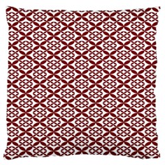 Pattern Kawung Star Line Plaid Flower Floral Red Large Cushion Case (One Side)