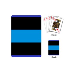 Tomboy Playboy Flag Blue Black Mline Playing Cards (mini) 