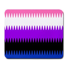 Sychnogender Techno Genderfluid Flags Wave Waves Chevron Large Mousepads by Mariart