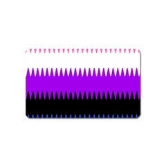 Sychnogender Techno Genderfluid Flags Wave Waves Chevron Magnet (name Card) by Mariart