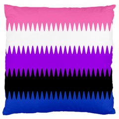 Sychnogender Techno Genderfluid Flags Wave Waves Chevron Standard Flano Cushion Case (one Side)
