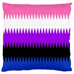 Sychnogender Techno Genderfluid Flags Wave Waves Chevron Standard Flano Cushion Case (One Side) Front