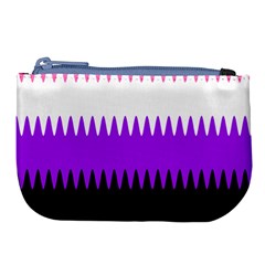 Sychnogender Techno Genderfluid Flags Wave Waves Chevron Large Coin Purse by Mariart