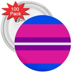 Transgender Flags 3  Buttons (100 pack)  Front