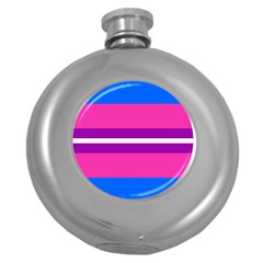 Transgender Flags Round Hip Flask (5 Oz)