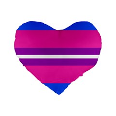 Transgender Flags Standard 16  Premium Flano Heart Shape Cushions by Mariart