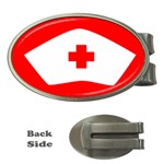 Tabla Laboral Sign Red White Money Clips (Oval)  Front