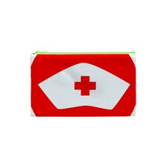 Tabla Laboral Sign Red White Cosmetic Bag (xs) by Mariart