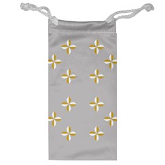 Syrface Flower Floral Gold White Space Star Jewelry Bag