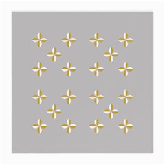 Syrface Flower Floral Gold White Space Star Medium Glasses Cloth by Mariart