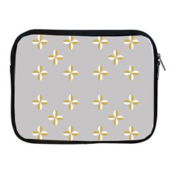 Syrface Flower Floral Gold White Space Star Apple Ipad 2/3/4 Zipper Cases by Mariart