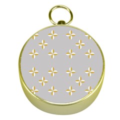 Syrface Flower Floral Gold White Space Star Gold Compasses by Mariart