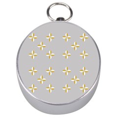 Syrface Flower Floral Gold White Space Star Silver Compasses