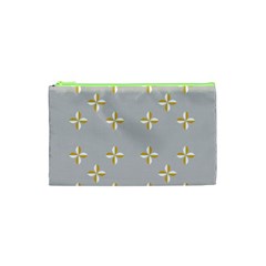 Syrface Flower Floral Gold White Space Star Cosmetic Bag (xs) by Mariart