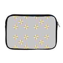 Syrface Flower Floral Gold White Space Star Apple Macbook Pro 17  Zipper Case