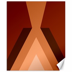 Volcano Lava Gender Magma Flags Line Brown Canvas 8  X 10  by Mariart