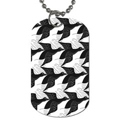 Swan Black Animals Fly Dog Tag (two Sides)