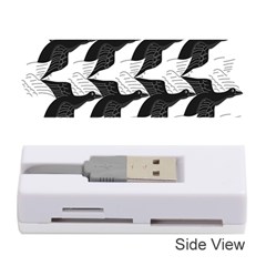 Swan Black Animals Fly Memory Card Reader (stick) 